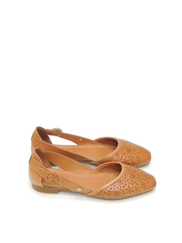 New BAILARINAS   161584-02 PIEL CAMEL Mujer Mujer