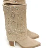 New BOTAS COWBOY I240560 PIEL TAUPE Mujer Botas