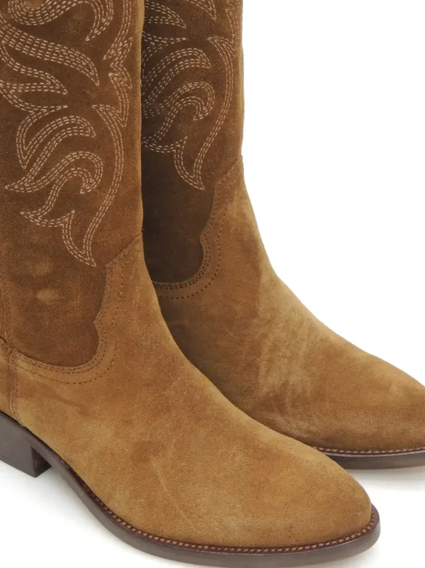 Discount BOTAS COWBOY DKT62 SERRAJE TAUPE Mujer Botas