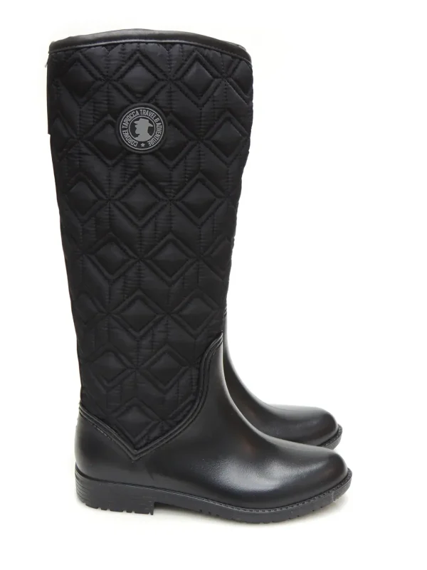 Hot BOTAS DE AGUA T460-1 GOMA NEGRO Mujer Mujer