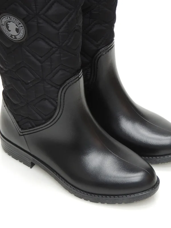 Fashion BOTAS DE AGUA T461-1 GOMA NEGRO Mujer Mujer