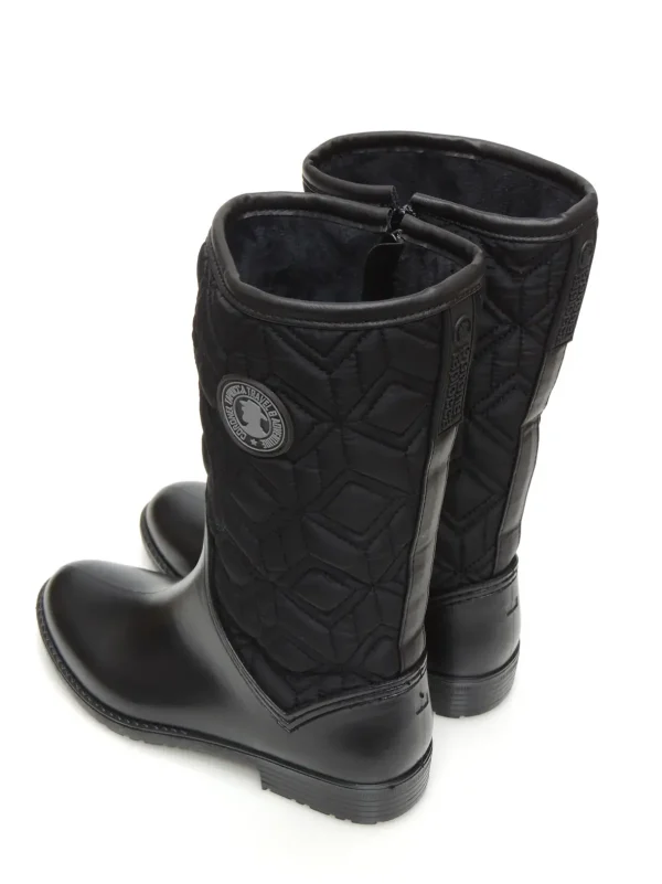 Fashion BOTAS DE AGUA T461-1 GOMA NEGRO Mujer Mujer