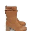 Discount BOTAS MEDIA CAÑA 16120503 PIEL CAMEL Mujer Mujer