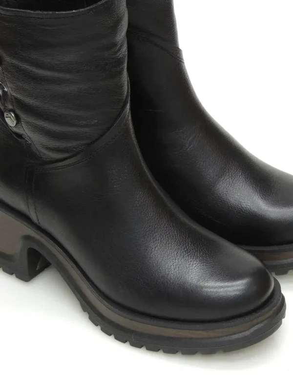 Online BOTAS MEDIA CAÑA 22-1343 PIEL NEGRO Mujer Mujer