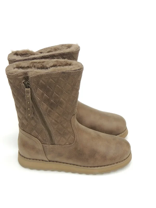 Clearance BOTAS MEDIA CAÑA 167675 POLIPIEL TAUPE Mujer Botas