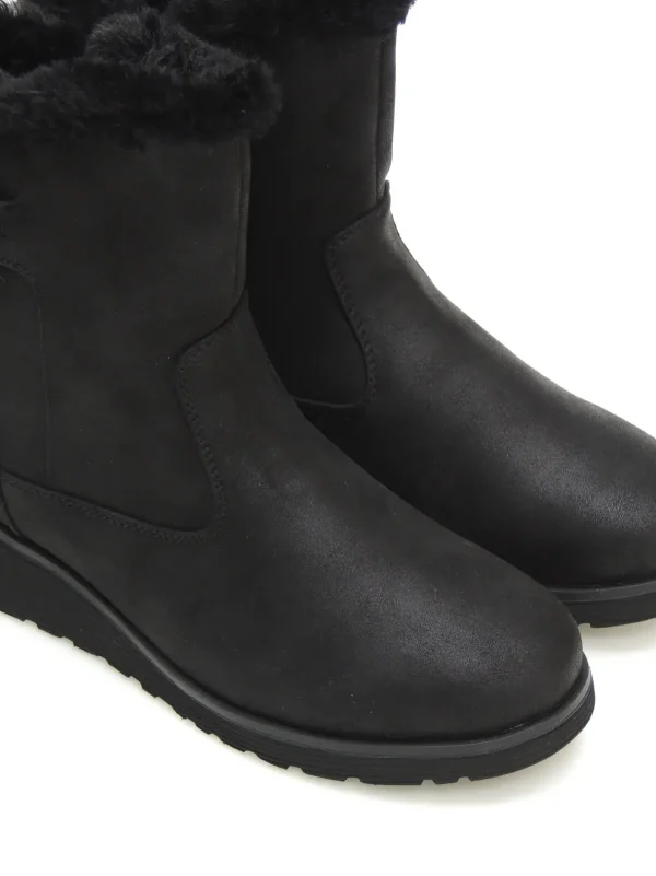 Clearance BOTAS MEDIA CAÑA 167248 POLIPIEL NEGRO Mujer Botas