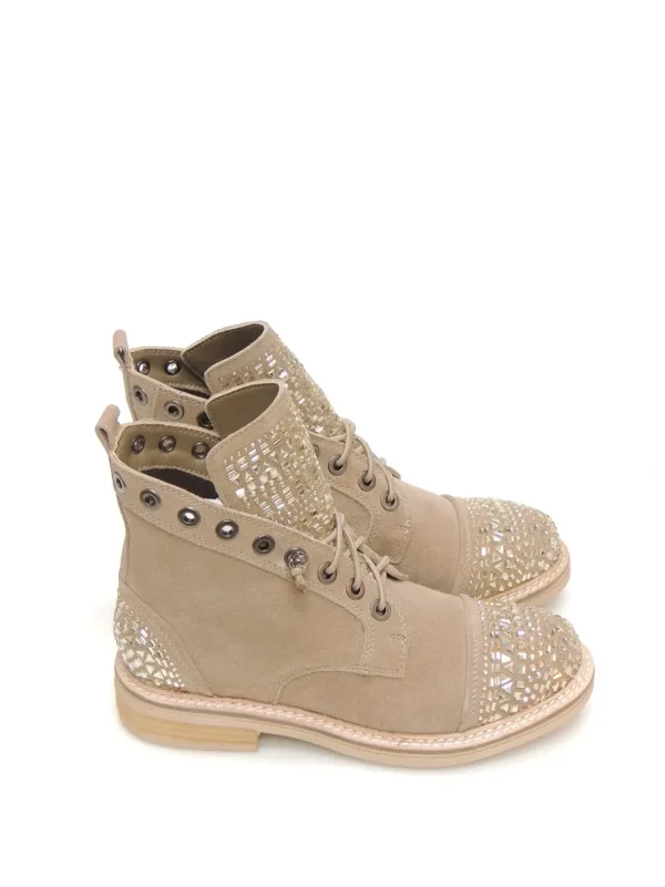 Online BOTAS MILITARES I240754 PIEL TAUPE Mujer Botas