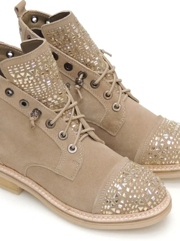 Online BOTAS MILITARES I240754 PIEL TAUPE Mujer Botas