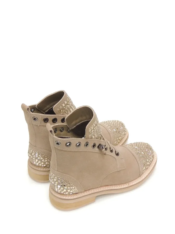 Online BOTAS MILITARES I240754 PIEL TAUPE Mujer Botas