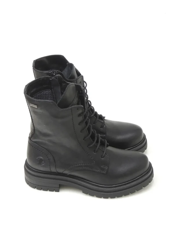 Discount BOTAS MILITARES C208-11 PIEL NEGRO Mujer Botas