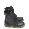 Best BOTAS MILITARES C205-11 PIEL NEGRO Mujer Botas