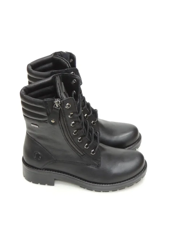 Best BOTAS MILITARES C202-11 PIEL NEGRO Mujer Botas