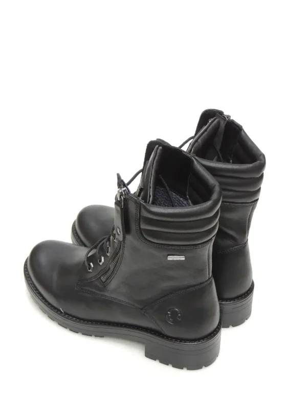 Best BOTAS MILITARES C202-11 PIEL NEGRO Mujer Botas