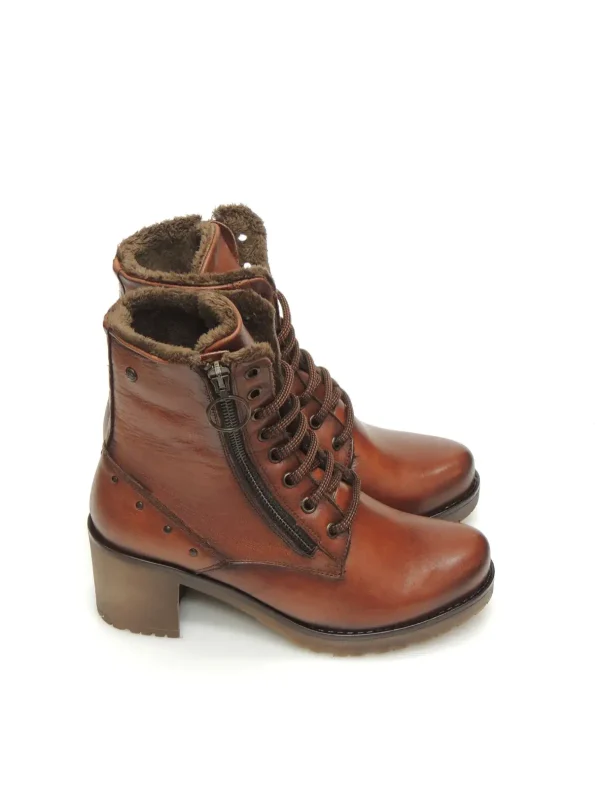 Best BOTAS MILITARES 40226 PIEL CUERO Mujer Botas