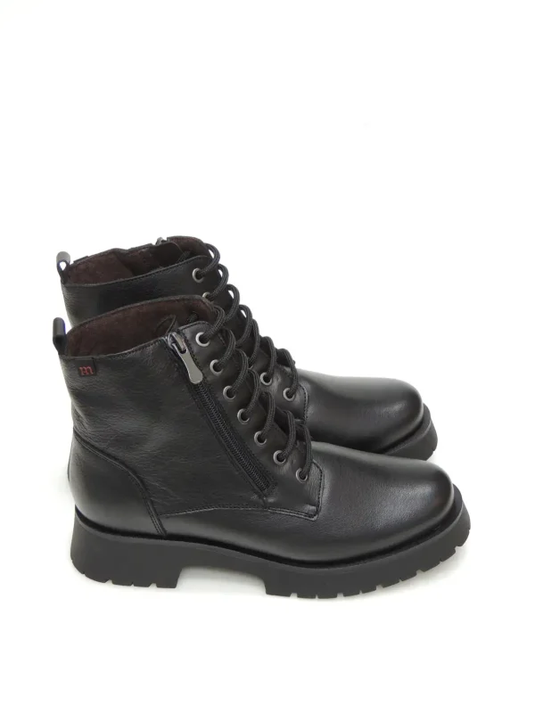 Best BOTAS MILITARES 21182 PIEL NEGRO Mujer Mujer