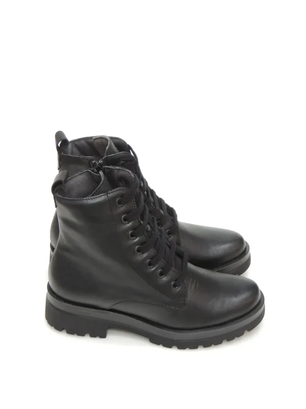 Discount BOTAS MILITARES 10060 PIEL NEGRO Mujer Botas