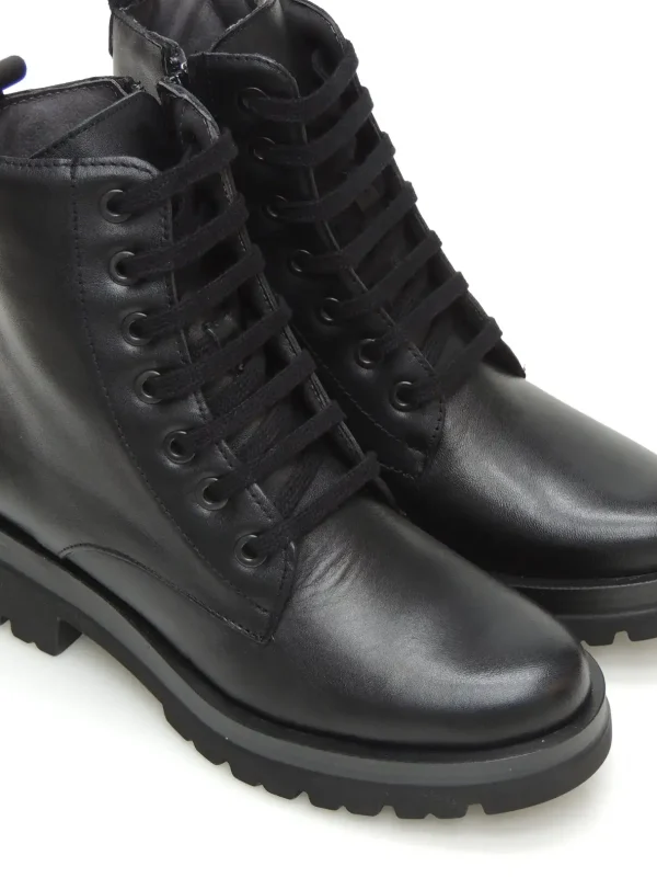 Discount BOTAS MILITARES 10060 PIEL NEGRO Mujer Botas