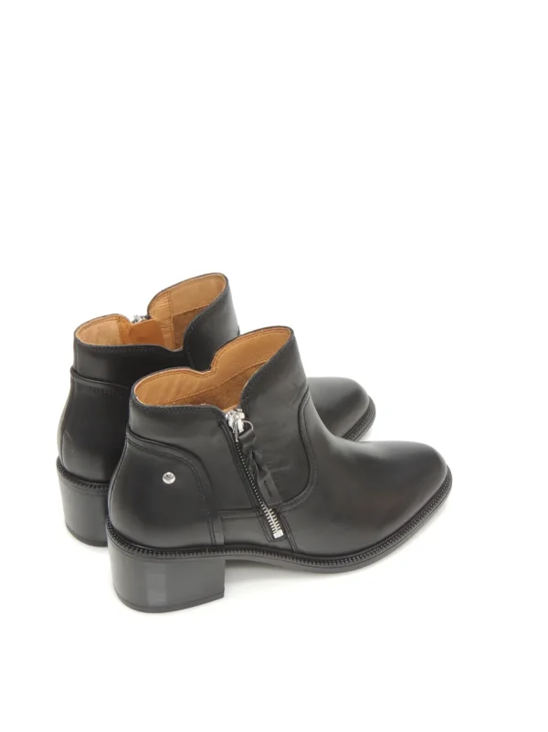 New BOTINES CAMPEROS W2D-8674 PIEL NEGRO Mujer Botines