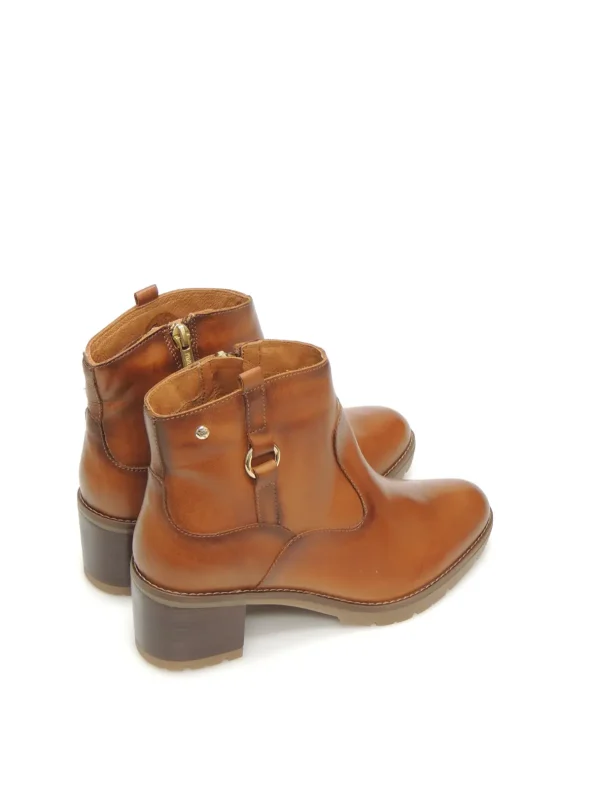 Hot BOTINES CAMPEROS W7H-8817 PIEL MARRON Mujer Botines