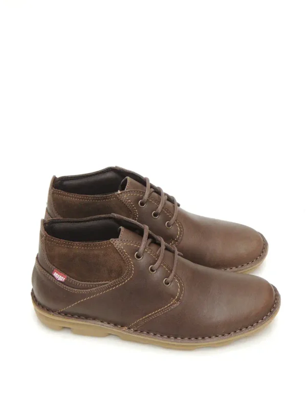 Hot BOTINES DESERT 7071 PIEL MARRON Hombre Hombre