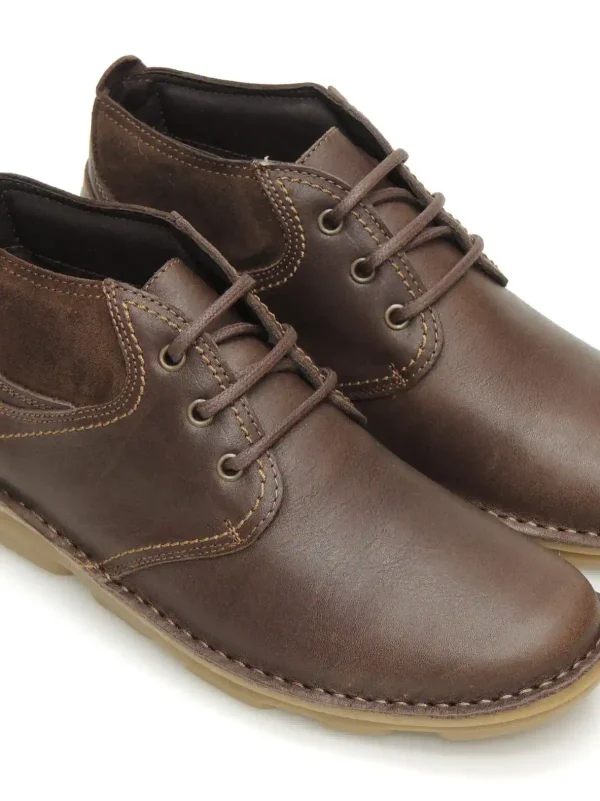 Hot BOTINES DESERT 7071 PIEL MARRON Hombre Hombre