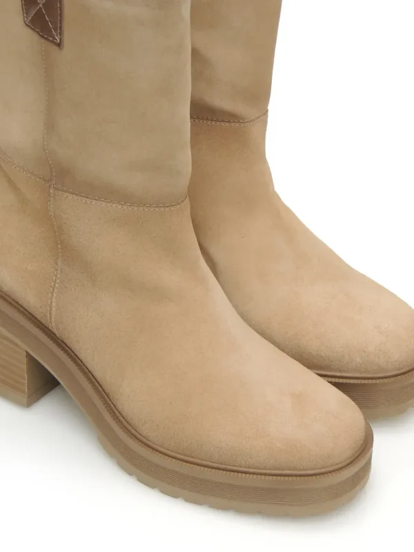 Hot BOTINES   D9354-CAAL NOBUK TAUPE Mujer Botines