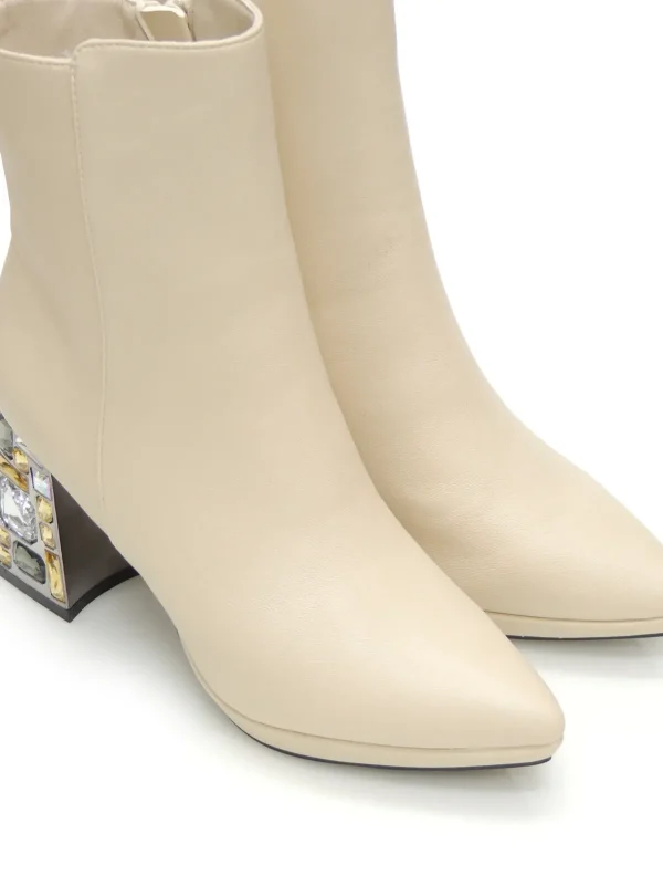 Hot BOTINES   24449 POLIPIEL BEIGE Mujer Mujer