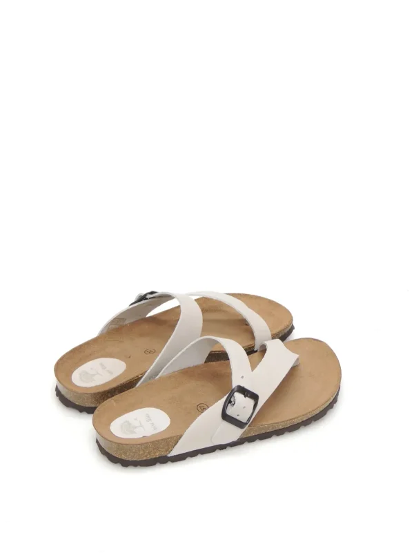 Online CHANCLAS DE DEDO 7119 PIEL GRIS Mujer Mujer