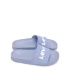 Online CHANCLAS DE PALA 233025 POLIPIEL AZUL Mujer Mujer