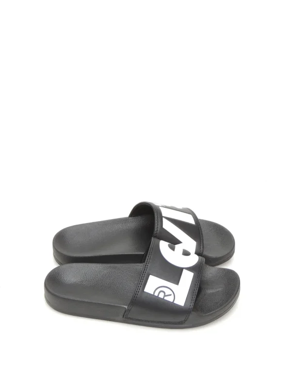 Sale CHANCLAS DE PALA 231570 POLIPIEL NEGRO Mujer Mujer