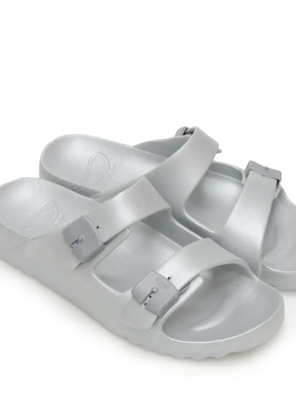 Sale CHANCLAS   F30576 PIEL PLATA Mujer Mujer