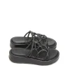 Clearance CHANCLAS   AT-3401 PIEL NEGRO Mujer Mujer