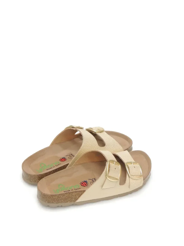 Hot CHANCLAS   GRANADA-700 PIEL PLATINO Mujer Mujer