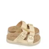 Outlet CHANCLAS   TUNEZ-130 PIEL PLATINO Mujer Mujer