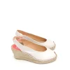 Fashion CUÑAS ESPARTO 0850 PIEL BLANCO Mujer Mujer