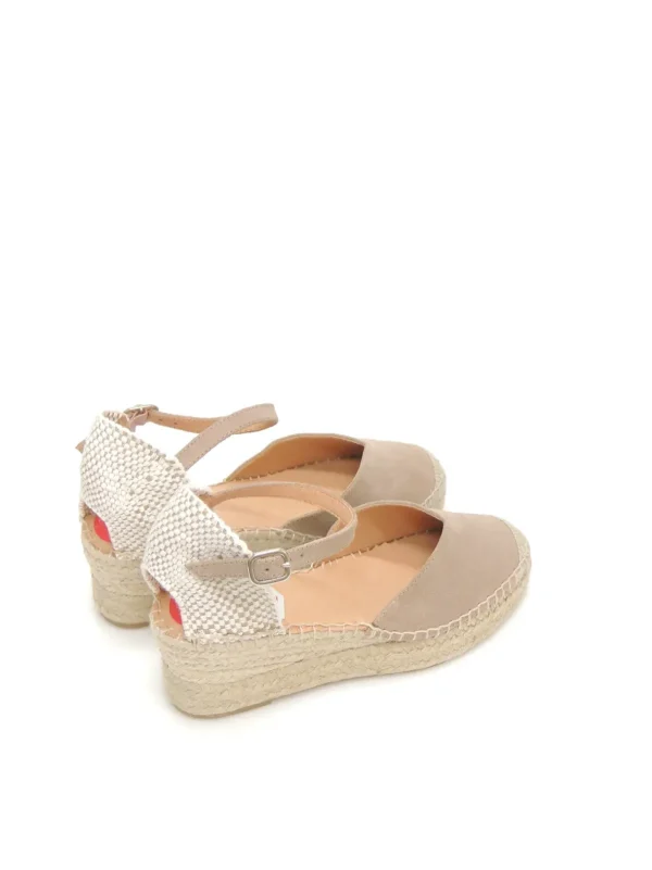 Clearance CUÑAS ESPARTO 858-F ANTE TAUPE Mujer Mujer