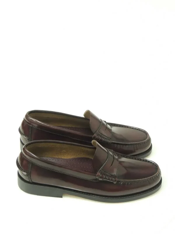 Best MOCASINES CASTELLANOS EDWARD’S 1001 PIEL BURDEOS Hombre Mocasines