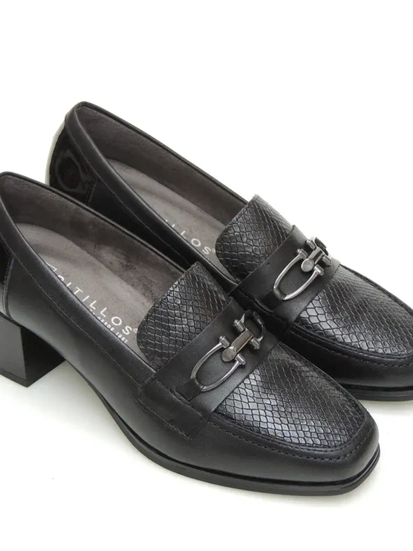 New MOCASINES   5412 PIEL NEGRO Mujer Mujer