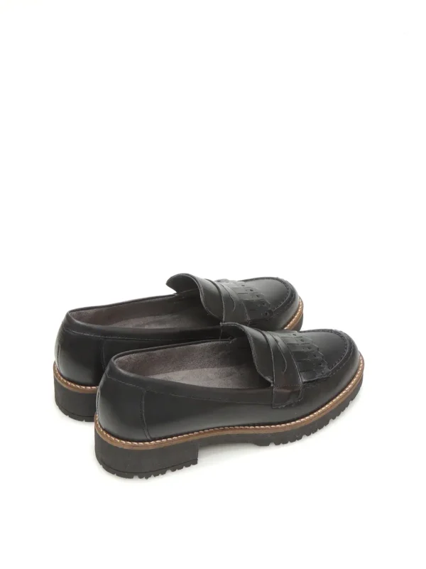 Outlet MOCASINES   10087 PIEL NEGRO Mujer Mocasines