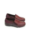 New MOCASINES SLIP-ON 10000 PIEL BURDEOS Mujer Mocasines