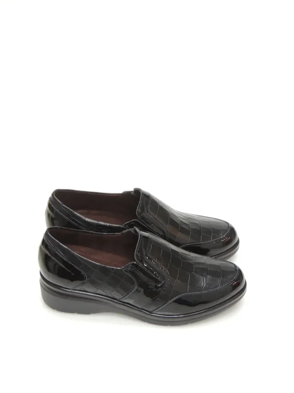 Best MOCASINES SLIP-ON 10024 PIEL NEGRO Mujer Mocasines