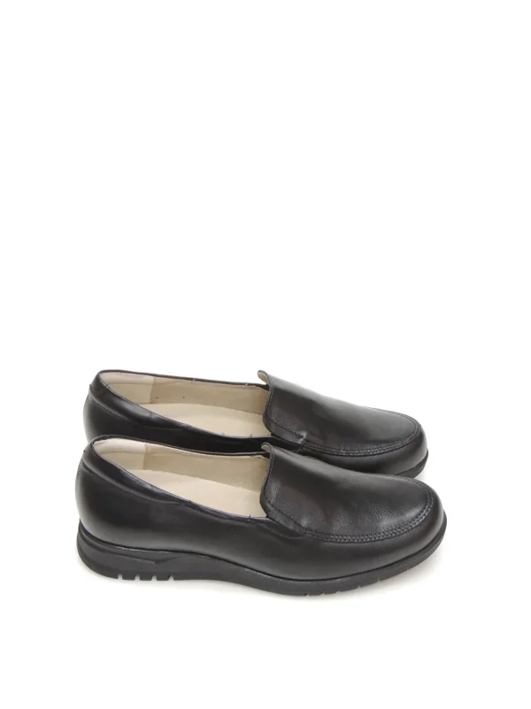 Fashion MOCASINES SLIP-ON 116 PIEL NEGRO Mujer Mujer