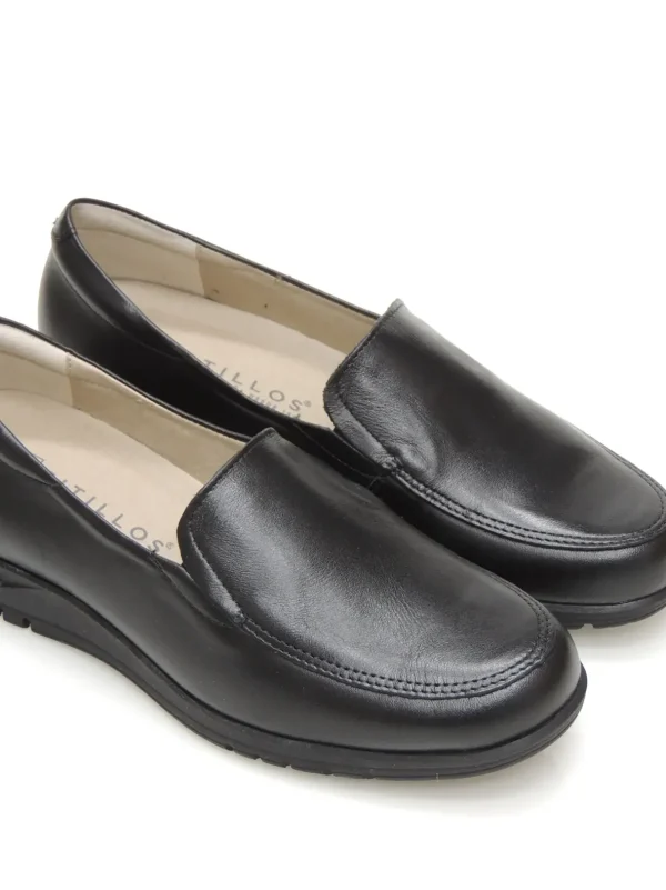 Fashion MOCASINES SLIP-ON 116 PIEL NEGRO Mujer Mujer