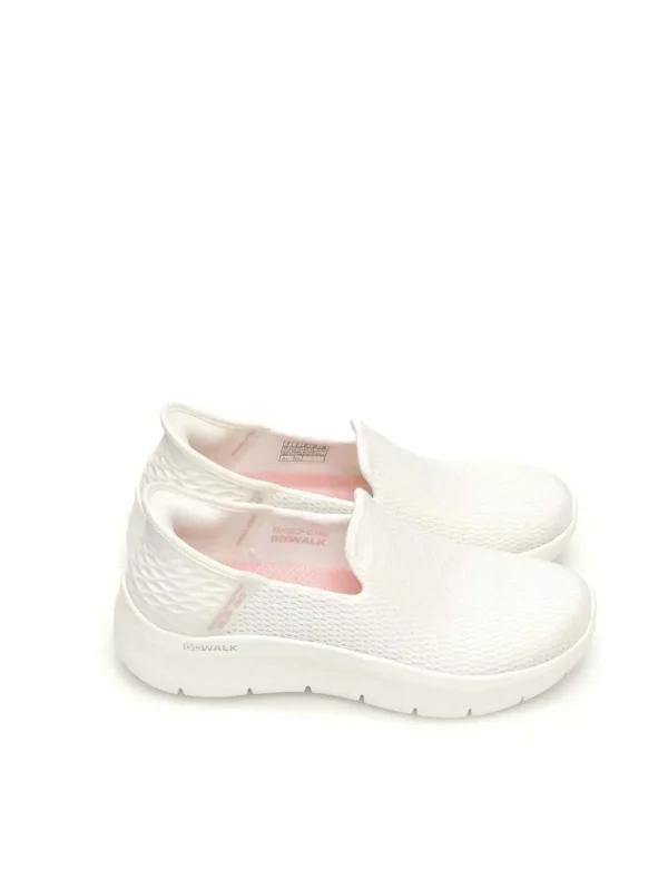 New MOCASINES SLIP-ON 124963 TEXTIL BLANCO Mujer Mujer