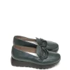 Clearance MOCASINES   A-2453 PIEL VERDE Mujer Mujer