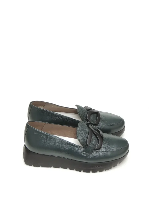 Clearance MOCASINES   A-2453 PIEL VERDE Mujer Mujer