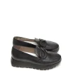 Fashion MOCASINES   A-2453 PIEL NEGRO Mujer Mujer