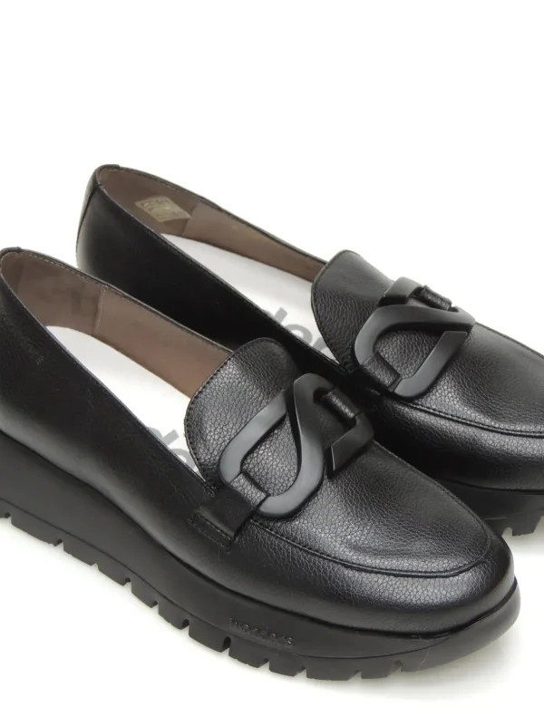 Fashion MOCASINES   A-2453 PIEL NEGRO Mujer Mujer