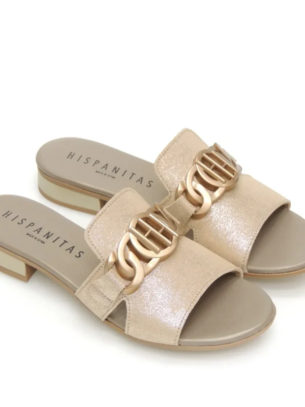 Clearance MULES   HV243268 PIEL PLATINO Mujer Mujer