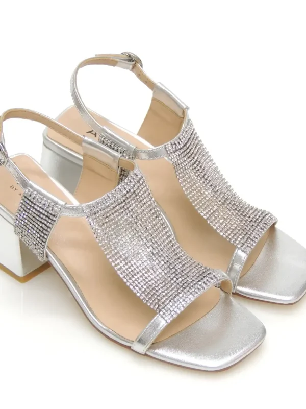 Fashion SANDALIAS   2033 POLIPIEL PLATA Mujer Mujer